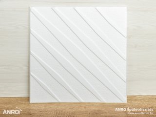 Polisztirol mennyezet burkolat, 4 mm vastag mennyezeti lap (50x50 cm) Aurora