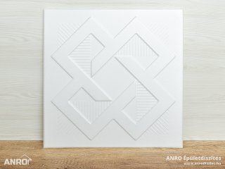 Polisztirol mennyezet burkolat, 4 mm vastag mennyezeti lap (50x50 cm) Infinity