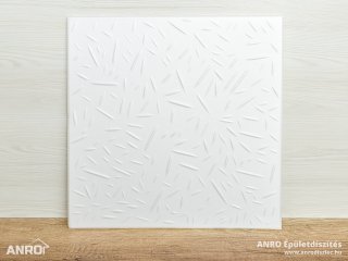 Polisztirol mennyezet burkolat, 4 mm vastag mennyezeti lap (50x50 cm) Frags