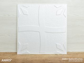 Polisztirol mennyezet burkolat, 4 mm vastag mennyezeti lap (50x50 cm) Jack
