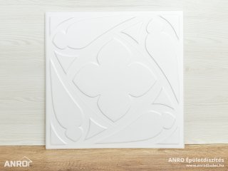 Polisztirol mennyezet burkolat, 4 mm vastag mennyezeti lap (50x50 cm) Eden