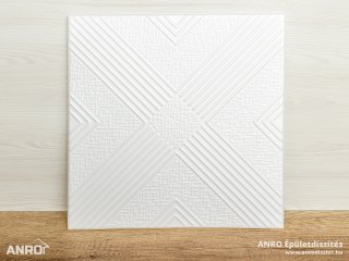Polisztirol mennyezet burkolat, 4 mm vastag mennyezeti lap (50x50 cm) Denver