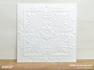 Polisztirol mennyezet burkolat, 4 mm vastag mennyezeti lap (50x50 cm) Flower