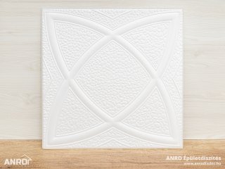 Polisztirol mennyezet burkolat, 4 mm vastag mennyezeti lap (50x50 cm) Jupiter