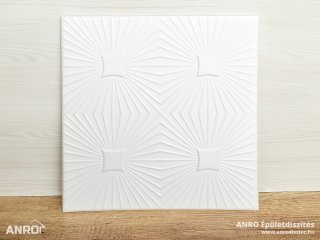 Polisztirol mennyezet burkolat, 4 mm vastag mennyezeti lap (50x50 cm) Sunny