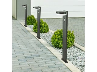 Napelemes LED állólámpa, mozgásérzékelővel - 5.5W, meleg fehér