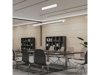 Irodai függeszthető LED lámpatest (36W) fehér - változtatható színhőmérséklet - Samsung chip, lencsés