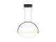 Design LED csillár (12W) fekete színű - meleg fehér
