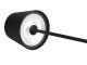 Asztali lámpa beépített LED fényforrással, érintős vezérléssel, tölthető (1.5W) meleg fehér, fekete