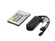 Smart RGB+CCT vezérlő 24 gombos távirányítóval Full color LED szalagokhoz, fekete