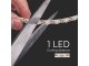LED szalag beltéri 2835-48, lencsével (24 Volt) - meleg fehér, 80lm/W