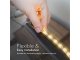 LED szalag beltéri 2835-48, lencsével (24 Volt) - meleg fehér, 80lm/W