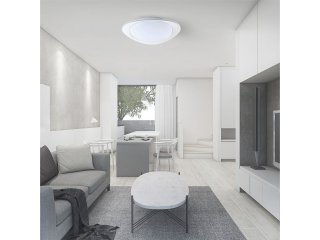 Mennyezeti DESIGN LED lámpa (30W/60W), távirányítóval, állítható színhőmérséklet