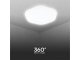 Mennyezeti DESIGN LED lámpa, hatszög, virág alakú (30W/60W), távirányítóval, állítható színhőmérséklet