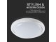 Mennyezeti DESIGN LED lámpa, kör alakú (30W/60W), távirányítóval, állítható színhőmérséklet