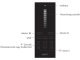 Y1, Group Control Dimmer LED szalag fényerő szabályzó távirányító, Y1: elemes, fekete