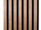 - Fa hatású, hangszigetelő lamella falburkolat, filc hátlappal (260 cm x 30 cm x 1.7 cm) - bronz tölgy+fekete