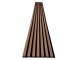 - Fa hatású, hangszigetelő lamella falburkolat, filc hátlappal (260 cm x 30 cm x 1.7 cm) - bronz tölgy+fekete