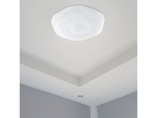 Mennyezeti DESIGN LED lámpa, hatszög, virág alakú (20W/40W), távirányítóval, állítható színhőmérséklet
