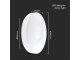 Mennyezeti DESIGN LED lámpa, kör alakú, (20W/40W), távirányítóval, állítható színhőmérséklet