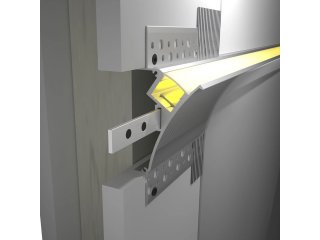 RECESSED 15 - LP315 alumínium gipszkartonba építhető oldalfali led profil, ezüst