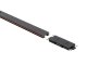 LiTrack Mágneses sínes LED lámpa rendszer (24 Volt) - sín, 1 méter (fekete) 5 év garanciával