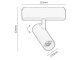 LiTrack mágneses sínes LED lámpa, fekete - 6W (24°) meleg fehér, 24 Volt