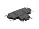 LiTrack Mágneses sínes LED lámpa rendszer (24 Volt) - Connect+ X elosztó elem (fekete) 5 év garanciával