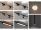 LiTrack mágneses sínes LED lámpa, fekete - 7W (120°) változtatható színhőmérséklet, wifis vezérlés, 24 Volt