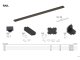 LiTrack Smart mágneses sínes LED lámpa rendszer (24 Volt/100 Watt) - sínre szerelhető tápegység (fekete) 5 év garanciával