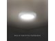 LED panel falon kívüli - kör (6W) meleg fehér, backlite panel