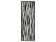 - Fali dekorpanel, függőleges hullám minta, 50x150 cm, 3 mm HDF - Antracit