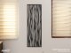 - Fali dekorpanel, függőleges hullám minta, 50x150 cm, 3 mm HDF - Antracit