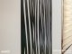 - Fali dekorpanel, függőleges hullám minta, 50x150 cm, 3 mm HDF - Antracit