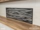 - Fali dekorpanel, függőleges hullám minta, 50x150 cm, 3 mm HDF - Antracit