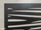 - Fali dekorpanel, függőleges hullám minta, 50x150 cm, 3 mm HDF - Antracit