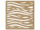 - Fali dekorpanel, hullám minta, 50x50 cm x 4 darab, 3 mm HDF - Antracit