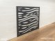 - Fali dekorpanel, hullám minta, 50x50 cm x 4 darab, 3 mm HDF - Antracit