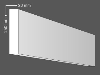 Sima léc 2 cm x 25 cm - natúr