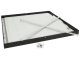 LED panel (595 x 595 mm) 40W - természetes fehér, süllyeszthető/falon kívüli, backlite panel, fekete