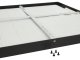 LED panel (595 x 595 mm) 40W - természetes fehér, süllyeszthető/falon kívüli, backlite panel, fekete