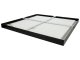 LED panel (595 x 595 mm) 40W - természetes fehér, süllyeszthető/falon kívüli, backlite panel, fekete