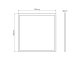 LED panel (595 x 595 mm) 40W - természetes fehér, süllyeszthető/falon kívüli, backlite panel, fekete