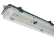 FIXTURE T8 por-, és páramentes armatúra 2 db 120 cm-es LED fénycsőhöz, fekete