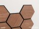 Hatszög akusztikus falpanel Petit (2.3 m2 falfelületre) - Bronz tölgy