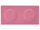 Téglalap alakú filcpanel - filcből készült puha falburkoló, 30x15cm, pink