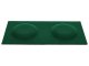 Téglalap alakú filcpanel - filcből készült puha falburkoló, 30x15cm, sötétzöld