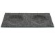 Téglalap alakú filcpanel - filcből készült puha falburkoló, 30x15cm, sötétzöld