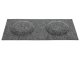 Téglalap alakú filcpanel - filcből készült puha falburkoló, 30cmx15cm, szürke
