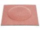 Négyzet alakú filcpanel - filcből készült puha falburkoló 15x15cm, púder rózsaszín